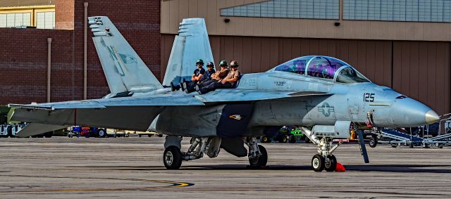 McDonnell Douglas FA-18 Hornet — - F/A-18F Super Hornet Strike Fighter Squadron 122 (VFA-122) "Flying Eagles" - Aviation Nation 2022br /Nellis AFB (LSV / KLSV)br /USA - Nevada, November 5, 2022br /Photo: TDelCoro 