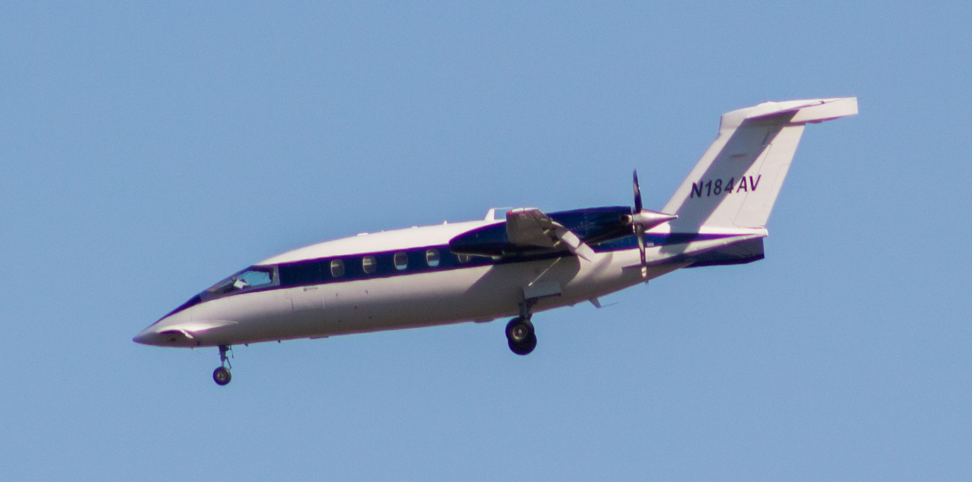 Piaggio P.180 Avanti (N184AV) - I sooooo love this bird!  Get excited whenever I catch this one. 