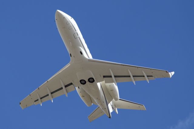 — — - Departed runway 31 at OKC and drifted over the top of my location.