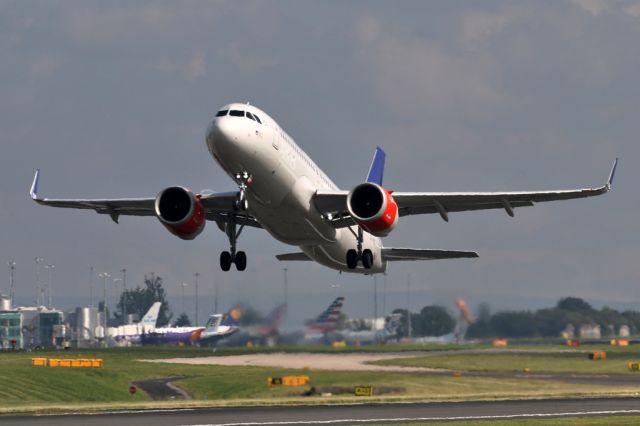 Airbus A320 (SE-ROD) - New A320NEO operating the SAS539/540 rotation from/to Copenhagen.