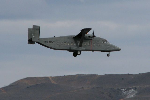 93-1317 — - For my 97th submission to the Flight Aware photo galleries, I have selected this shot of a Short (Short Bros) C-23 Sherpa on approach to Reno Tahoe Internationals runway 16L. This aircraft has seen service with the Pennsylvania ANG but I have not been able to exactly determine its present unit of assignment.