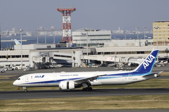 Boeing 787-9 Dreamliner (JA839A) - Landing at Tokyo-Haneda Intl Airport Rwy34L on 2016/03/27