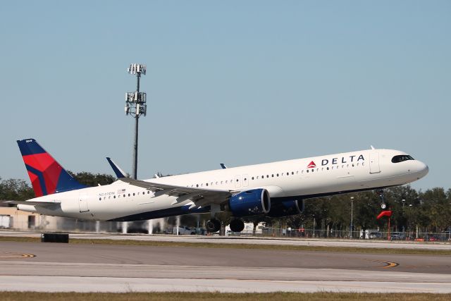 Airbus A321neo (N549DN) - Delta Flight 2474 departs Runway 6 at Southwest Florida International Airport enroute to Boston-Logan International Airport (12/3/24)