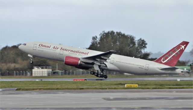 Boeing 777-200 (N819AX) - omni b777-2u8er n819ax dep shannon 10/10/20.