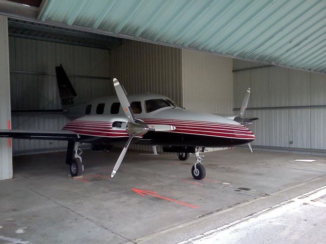 Piper Navajo (N61CG) - P-Navajo.  425HP geared out of 6 cylinders.