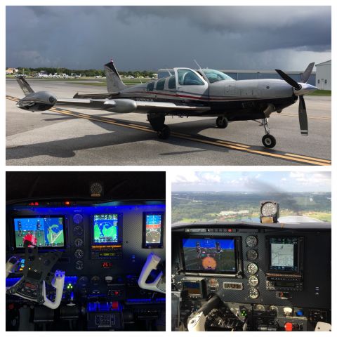 Beechcraft Bonanza (N77DC) - Sarasota Avionics panel and nght lighting.Ready to go back north.