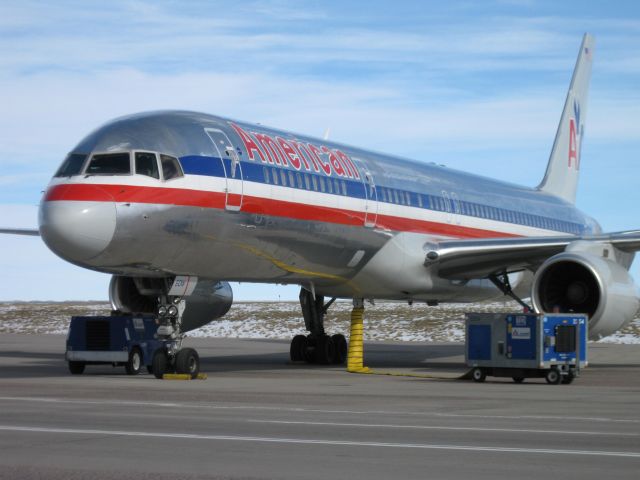 Boeing 757-200 (N603AA) - Parked at DIA.