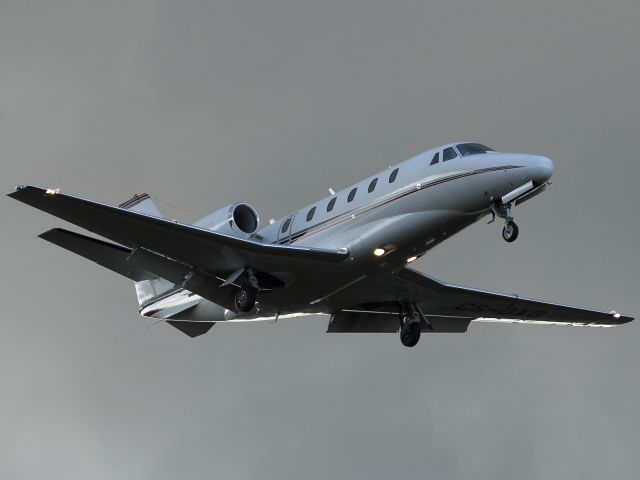 — — - Not a common site to see a small Buisness Jet where Heavy Metal traffic normally flies into at London Heathrow.