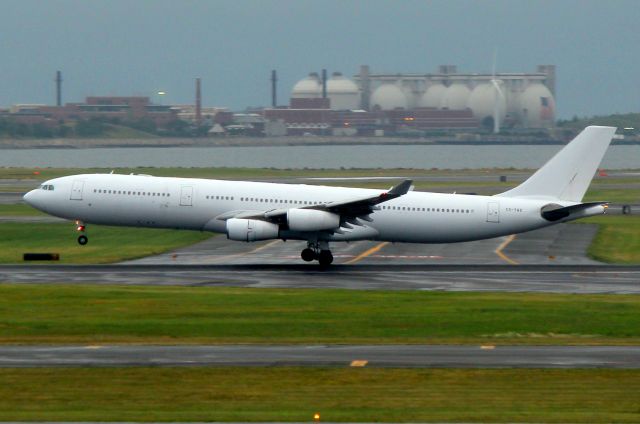 Airbus A340-300 (CS-TQZ) - Hi Fly, operating as Azores 281 arriving from Ponta Delgada