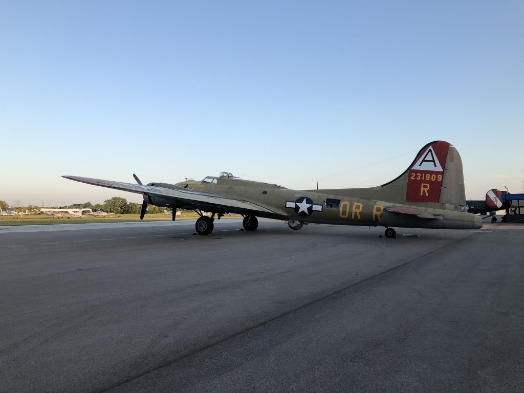 Boeing B-17 Flying Fortress (23-1909) - B-17 back when it visited Wright Brothers Airport, Springboro, OH