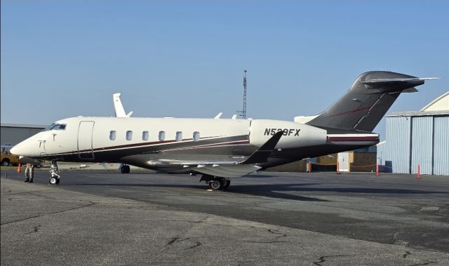 Canadair Challenger 350 (N539FX) - Brand new Challenger 350 on the ramp at ESN