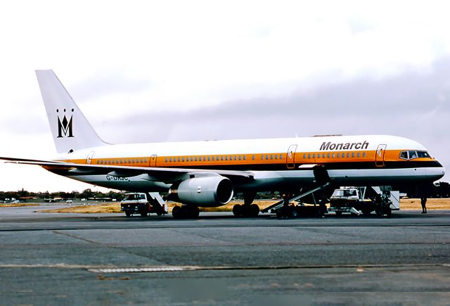 Boeing 757-200 (G-DRJC) - MONARCH AIRLINES - BOEING 757-2T7 - REG : G-DRJC (CN 23895/132) - ADELAIDE INTERNATIONAL AIRPORT SA. AUSTRALIA - YPAD (6/11/1989)