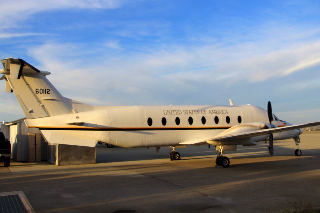 Beechcraft 1900 (N60112) - KMRY - rare bird at KMRY - C-21J - it was not here the next day,