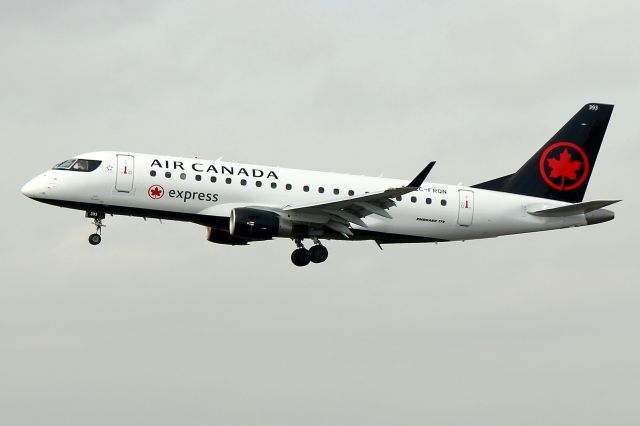 Embraer 175 (C-FRQN) - Maple 7624, in Air Canadas updated livery, arriving from Toronto