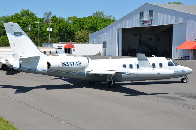 IAI 1124 Westwind (N317JS) - Horribly overexposed, but a better picture than what's in the database. April 2012. 