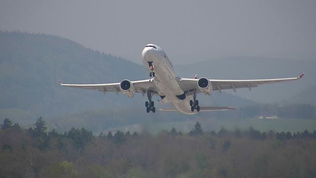 Airbus A330-300 (HB-JHH) - Departing as SWR #64 to Miami Intl.