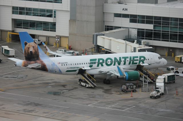 Airbus A320 (N227FR) - New livery and new winglets.