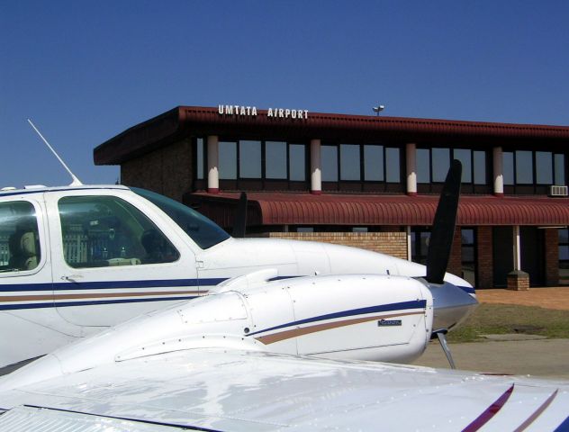 Beechcraft Baron (58) (ZS-JPE) - At Umtata, South Africa.