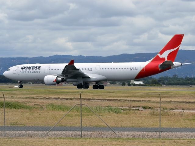 Airbus A330-300 (VH-QPD) - On  taxi-way heading for Terminal 1, on arrival from Sydney en-route to Singapore. Tuesday 27th December 2011.