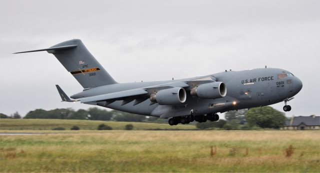 93-0601 — - rch597 usaf c-17a 93-0601 landing at shannon 3/8/19.