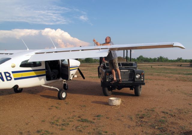 ZS-AVB — - Checking the fuel!