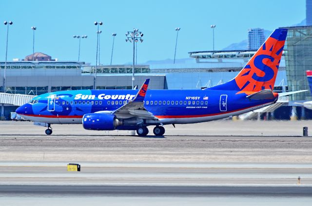 Boeing 737-700 (N716SY) - N716SY Sun Country Airlines 2001 Boeing 737-7Q8(WL) - cn 30629 / ln 1011 - Las Vegas - McCarran International Airport (LAS / KLAS)br /USA - Nevada, June 27, 2014br /Photo: Tomás Del Coro
