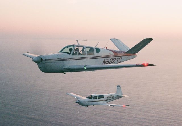 Beechcraft 35 Bonanza (N5921C) - Shot on Portra 800.