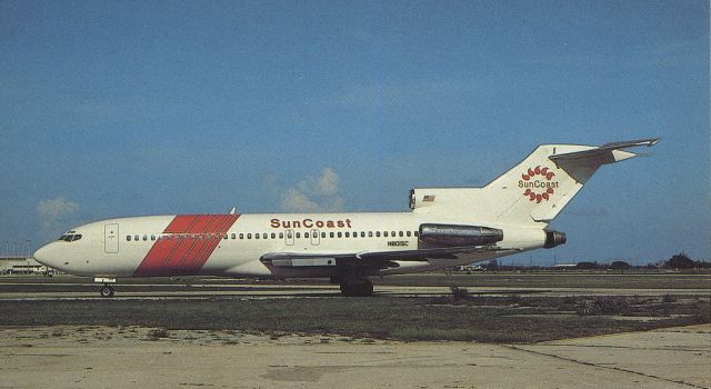 BOEING 727-200 (N801SC) - scanned from postcardbr /suncoast