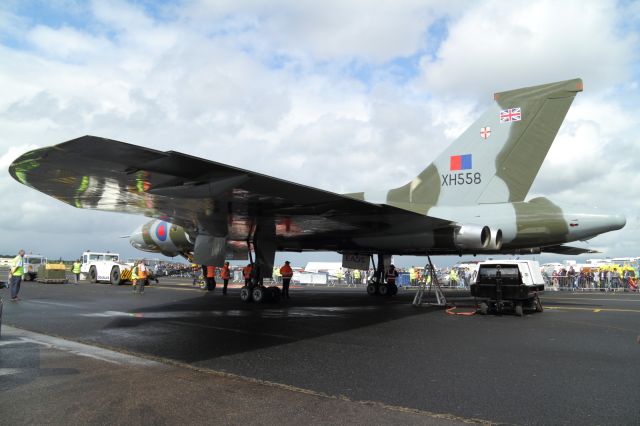 XH558 — - On static display at Farnborough Air Show 2012. This one's for Flyer 1.