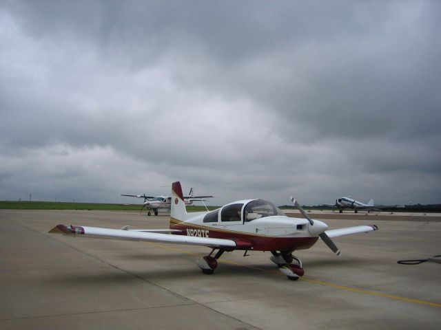 Grumman AA-5 Tiger (N929TE) - Weather Stop in Guymon, OK (KGUY).      2006 Cross Country Flight from Grand Strand Airport (KCRE) in North Myrtle Beach, SC to Philmont Scout Ranch near Raton, NM (KRTN).