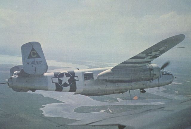 North American TB-25 Mitchell (N30801) - scanned from postcard