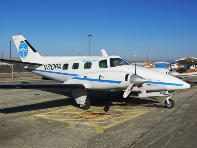 Beechcraft Duke (N710PA) - On display at Long Beach