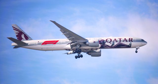 BOEING 777-300ER (A7-BEL) - Formula 1 - Global Partner Livery 10-1-2023