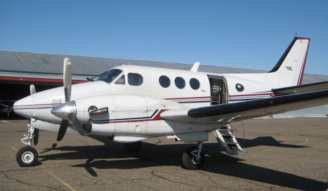 Beechcraft King Air 90 (BMJ59) - King Air 90 parked at Flying Cloud (KFCM)in Eden Prairie, MN   March 2011