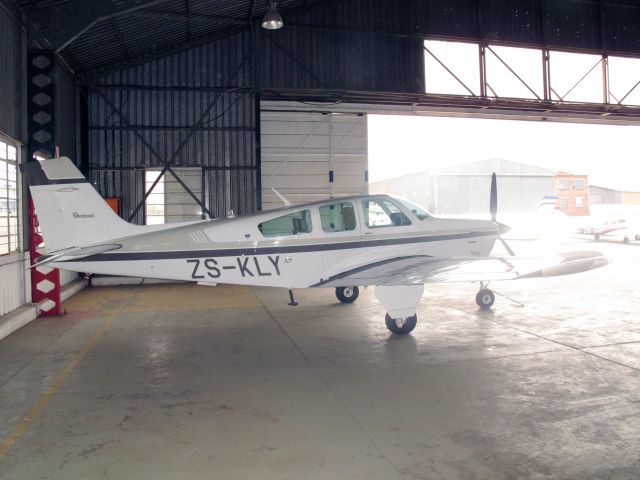 Beechcraft Bonanza (33) (ZS-KLY) - A very nice Bonnie at Rand airport, South Africa.