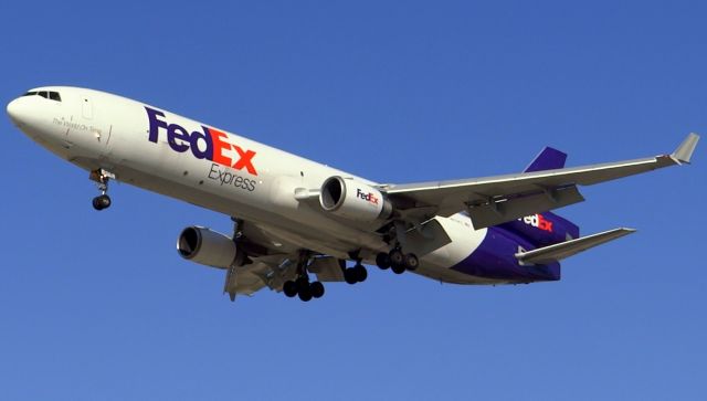 Boeing MD-11 (N574FE) - Making a special appearance at SJC.