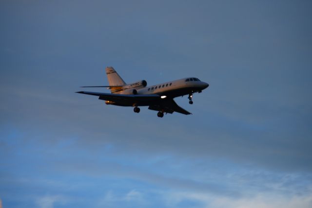 Dassault Falcon 50 (N293BC) - Landing 12R Khou