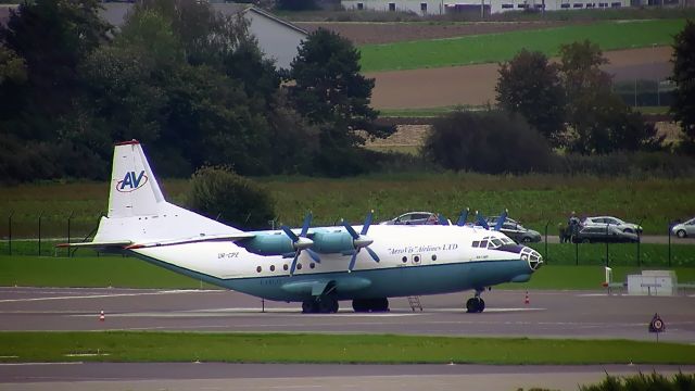 Antonov An-12 (UR-CPZ) - On delivery flight from Opa Loka (US)