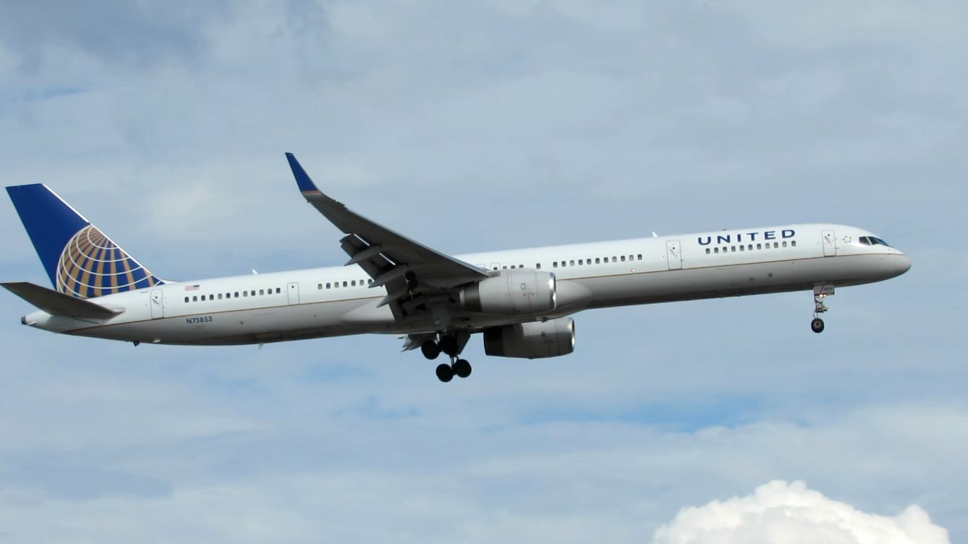 BOEING 757-300 (N75853) - United Airlines Boeing 757-324 operating as UAL1515/UA1515 from Punta Cana International Airport (MDPC/PUJ). Shot from the P6 Economy Parking Long Term Lot off of Brewster Road at Newark Liberty International Airport (KEWR/EWR). Arrival at 4:53PM EDT and flight time was 3:48 hours. br /br /Flight Route:br /PNA W28 PTA L463 JUELE L463 NUCAR AR3 OLDEY ILM J109 FAK PHLBO3