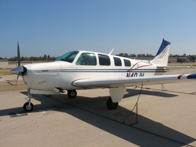 Beechcraft 35 Bonanza (N40JH) - PARKED AT FULLERTON