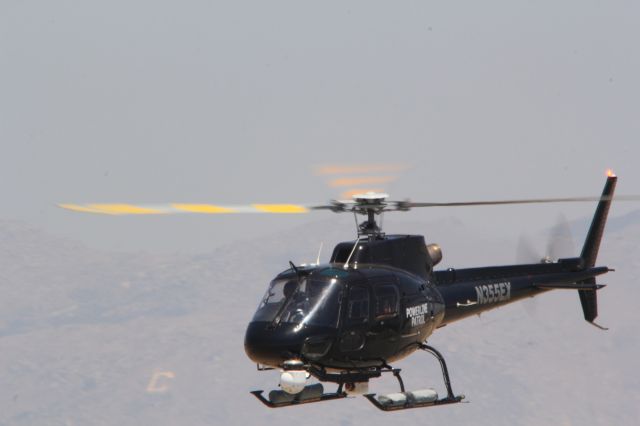 Eurocopter AS-350 AStar (N355EX) - Taking off from Riverside Municipal airport in Riverside, CA.