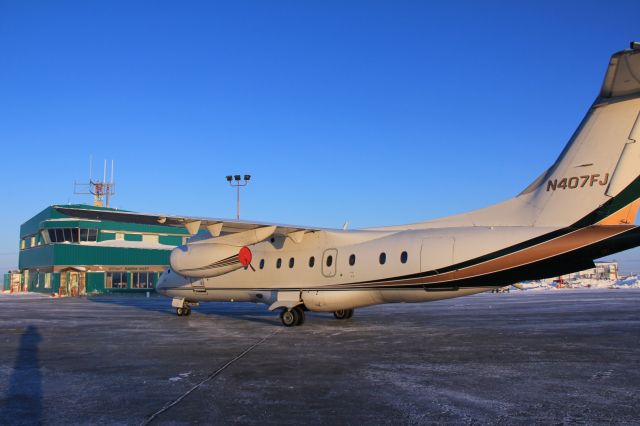 Fairchild Dornier 328JET (N407FJ) - Operated by Ultimate JetCharters for Calm Air for flights 537 and 538.