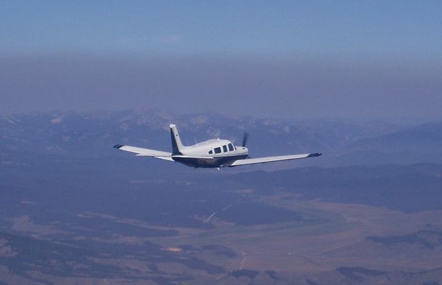 Piper Saratoga/Lance (N8165R) - Piper Turbo Saratoga over the Sawtooth Valley, Idaho