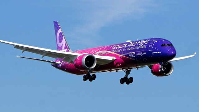 Boeing 787-9 Dreamliner (N1015B) - BOE170 on final to Rwy 16R to complete a flight test on 8.29.19. (ln 891 / cn 60327).