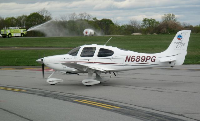 Cirrus SR-20 (N689PG) - Holding short RW 34. What is the airport fire brigade doing?