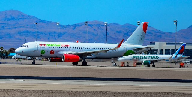 Airbus A320 (XA-VAA) - XA-VAA Viva Aerobus Airbus A320-232 s/n 6574 - Las Vegas - Harry Reid International Airport KLASbr /USA - Nevada July 3, 2022br /Photo: Tomás Del Coro