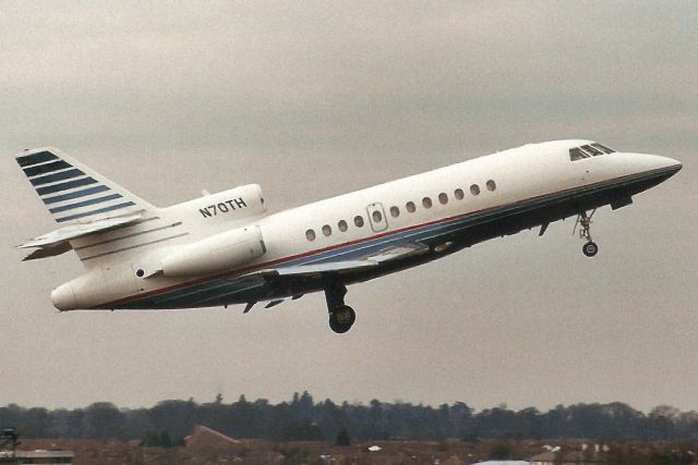 Dassault Falcon 900 (N70TH) - Airborne off rwy 08 in Mar-06.br /br /Reregistered N900WF 15-Dec-07,br /then N2111P 18-Mar-13,br /then N111P 16-Aug-13.