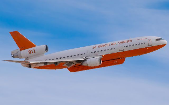 McDonnell Douglas DC-10 (N17085) - Aviation Nation 2016/Water Drop Demonstrationbr /br /First flyby was a wing wave