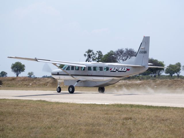 Cessna Caravan (A2-NAS) - At the Jao airstrip, Okavango Delta, Botswana. 21 NOV 2017