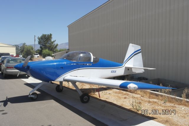 Vans RV-7 (N286JK) - Parked at Santa Ynez Airport in Santa Ynez, California on August 23, 2014.